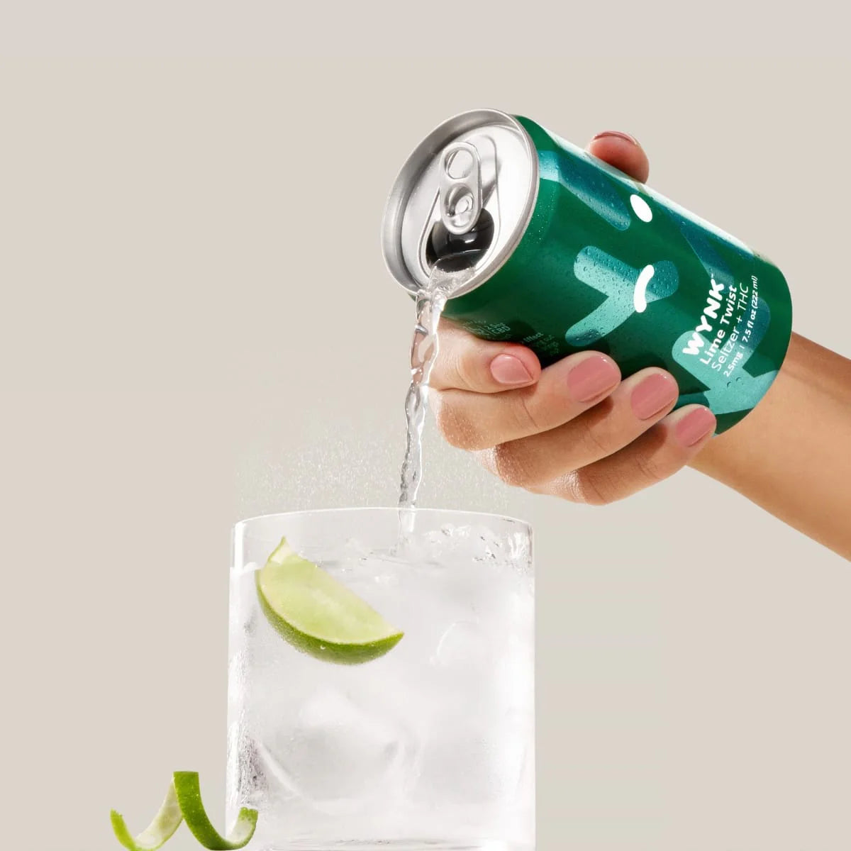 WYNK Lime Twist THC Infused Sparkling Water (5mg)