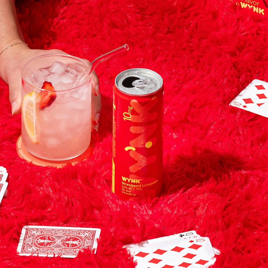 WYNK Strawberry Lemonade THC Infused Sparkling Water (10mg)