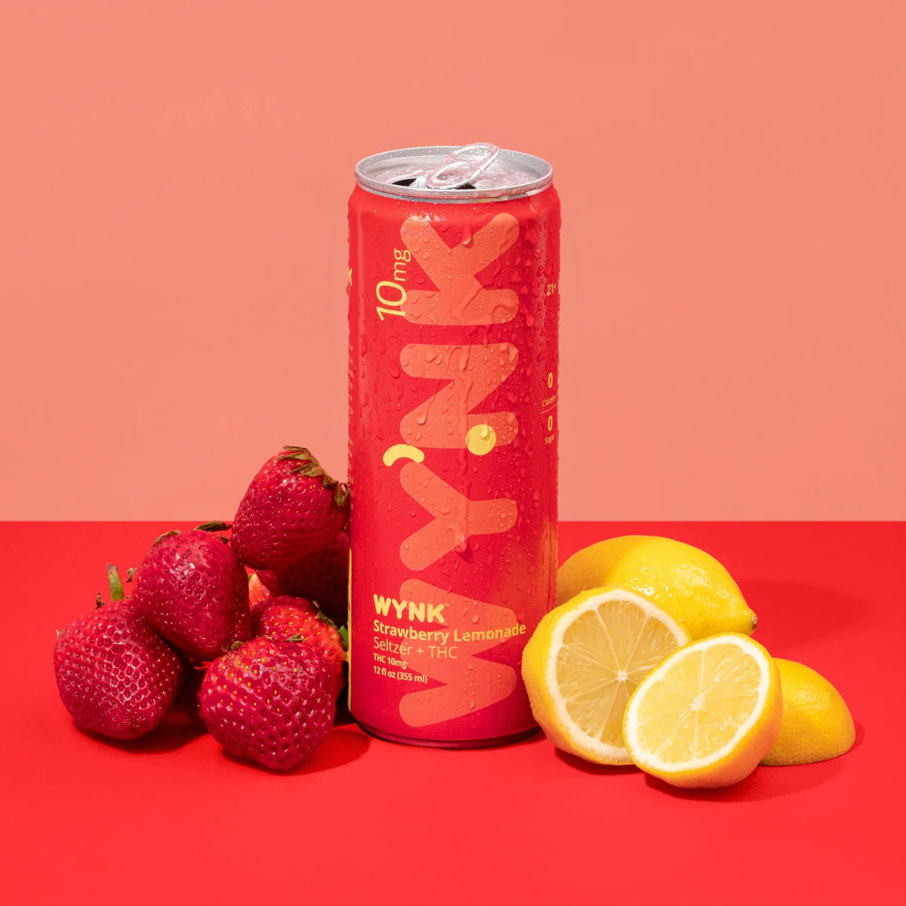 WYNK Strawberry Lemonade THC Infused Sparkling Water (10mg)