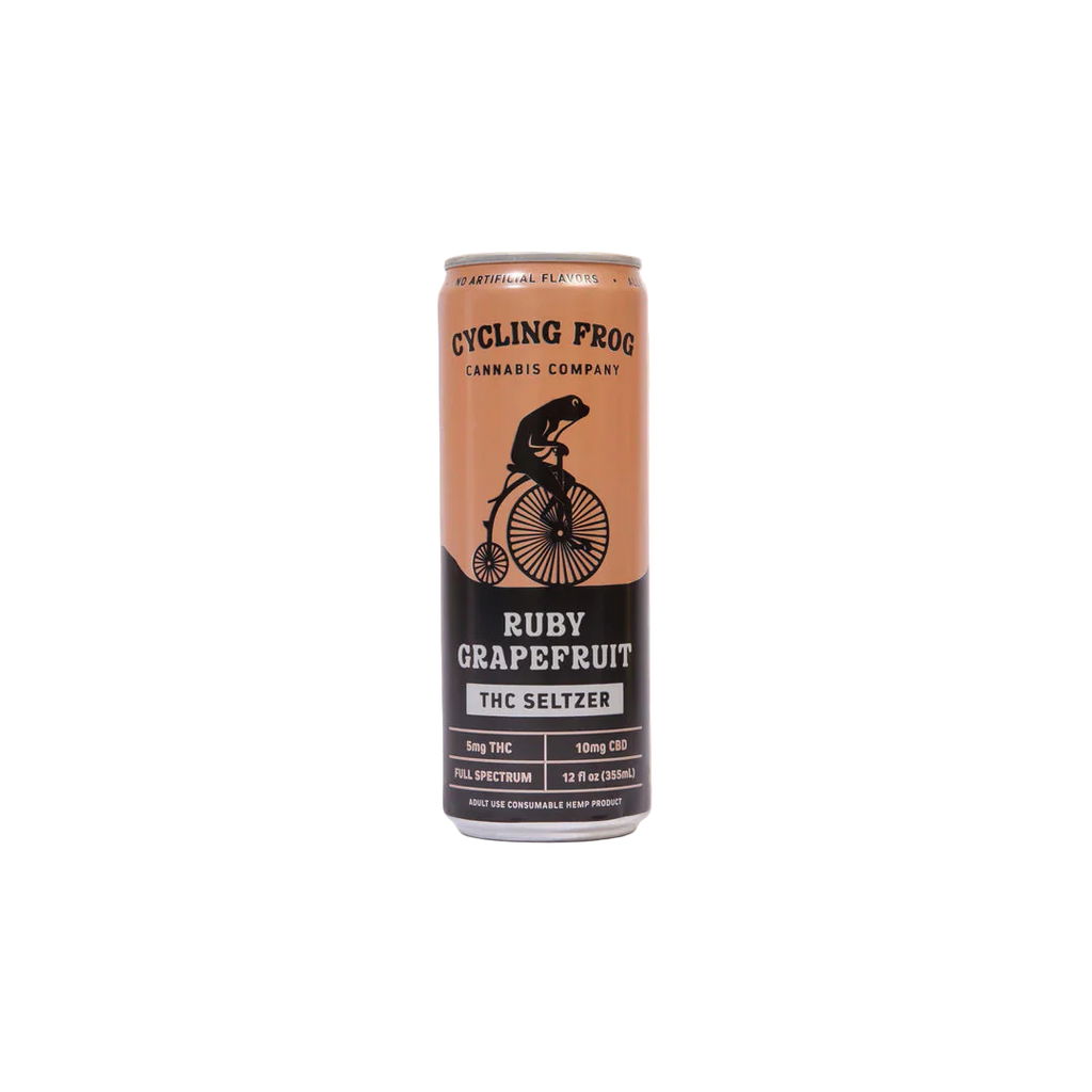 Cycling Frog Ruby Grapefruit THC Infused Sparkling Water (5-10mg)