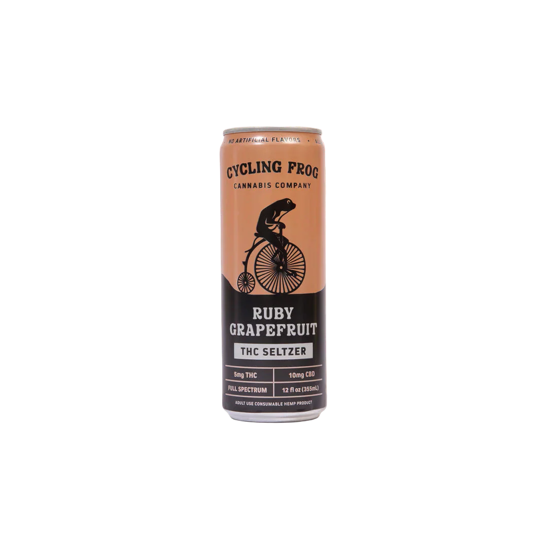 Cycling Frog Ruby Grapefruit THC Infused Sparkling Water (5-10mg)