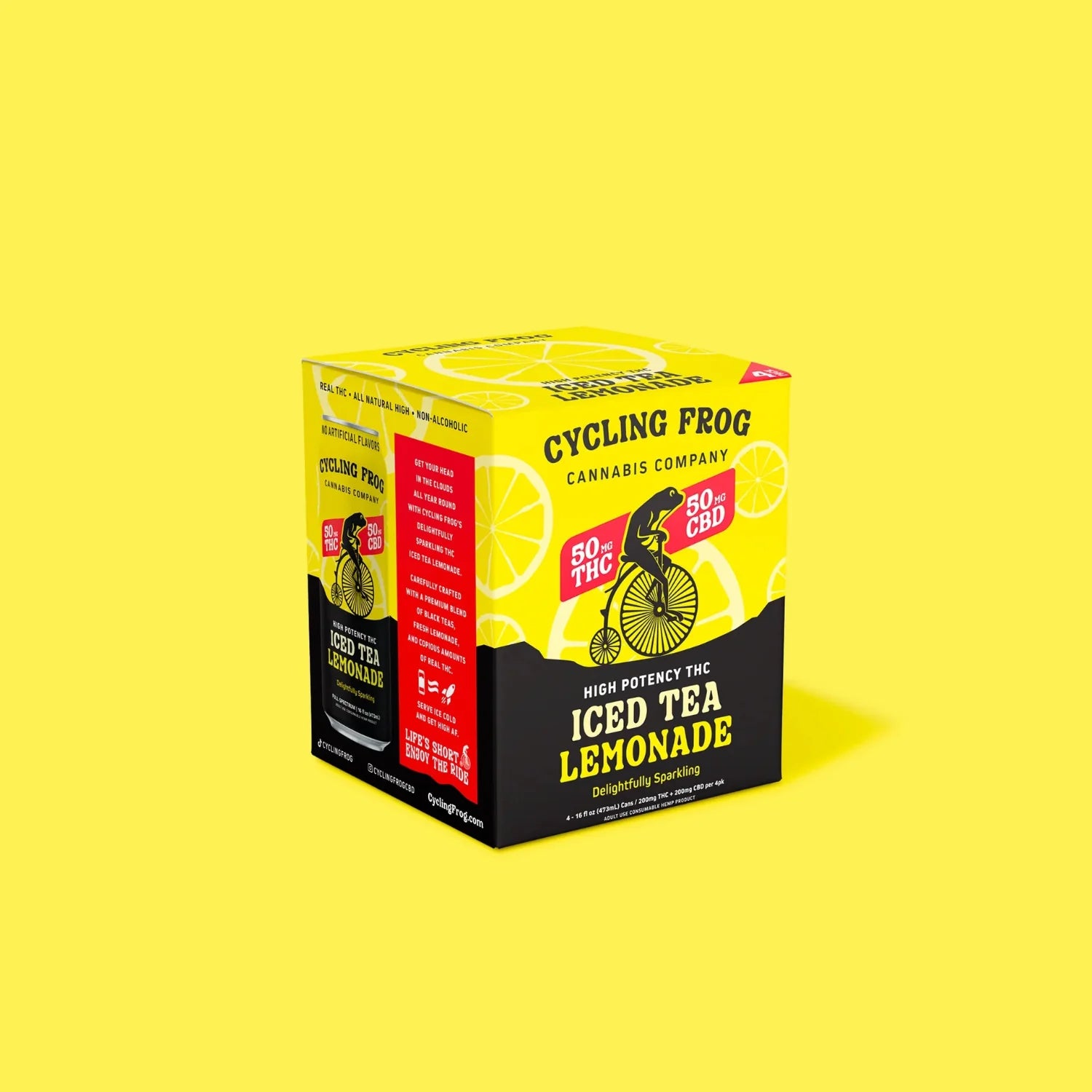 Cycling Frog Sparkling Iced Tea Lemonade Infused (50mg) Non-Alcoholic Seltzer